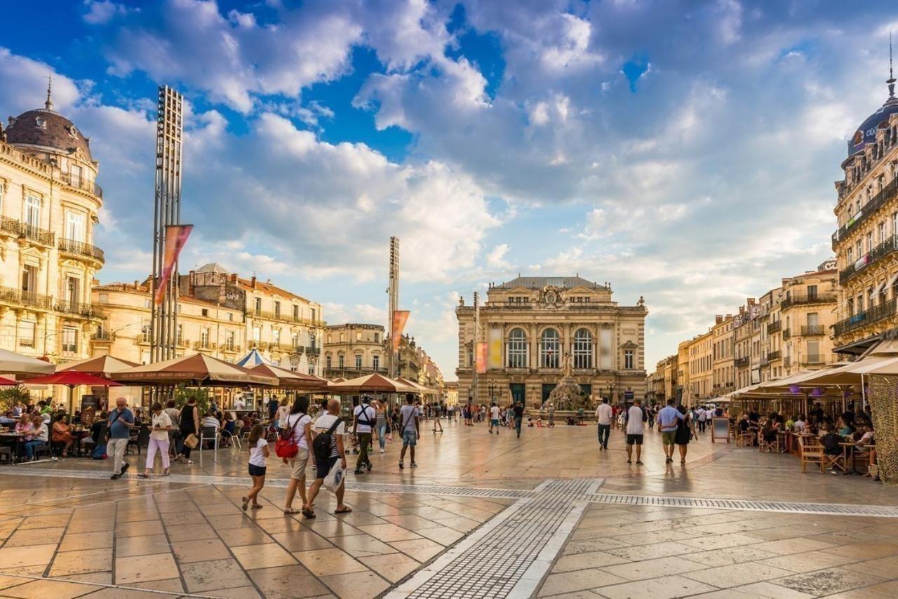 Апартаменты Le Havre De Paix Montpellierain - Terrasse Et Parking Prive Экстерьер фото
